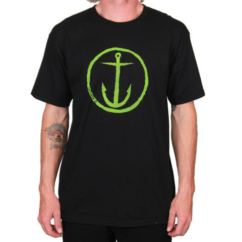 Captain Fin Co Original Anchor Black/Green T-shirt