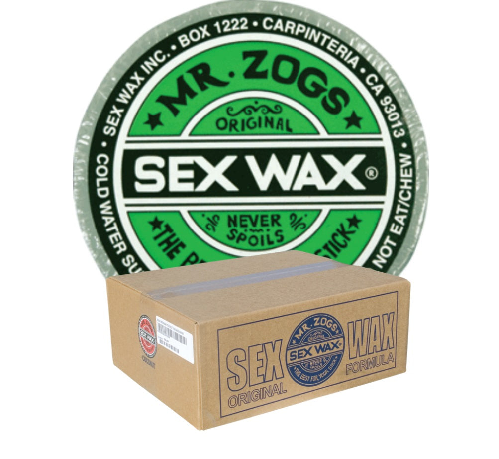 Sex Wax Cold Original Surf Wax Case - 100 Bars of Wax - Assorted