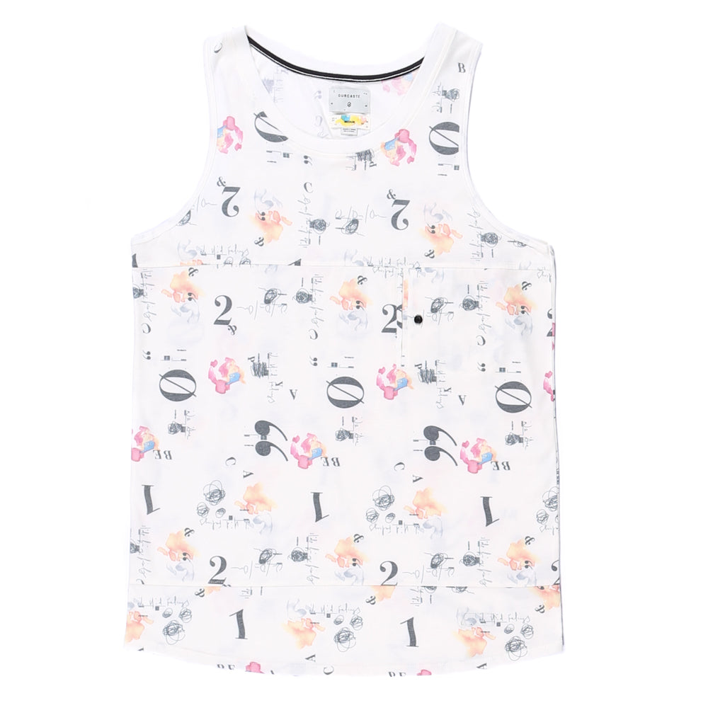 Delon Type Print Tank Top