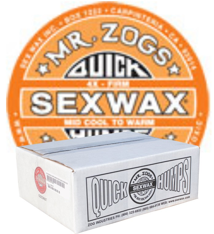 Sex Wax Quick Humps 4x Orange Surf Wax Case - 100 Bars of Wax