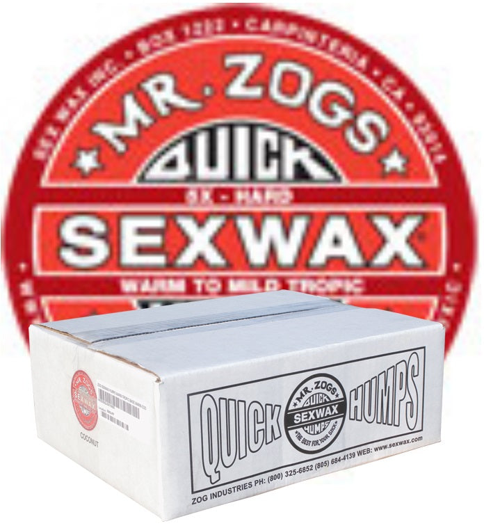 Sex Wax Quick Humps 5X Red Surf Wax Case - 100 Bars of Wax