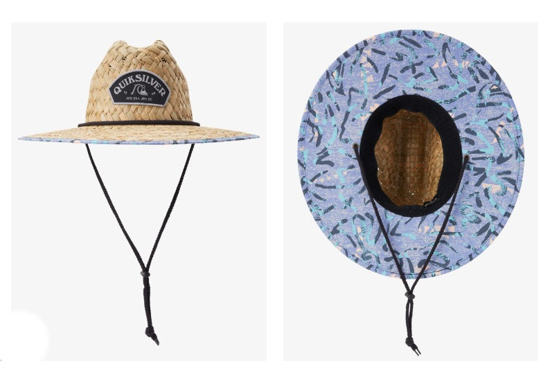 Quiksilver Outsider Straw Hat - Hawaiian Style Lifeguard Hat