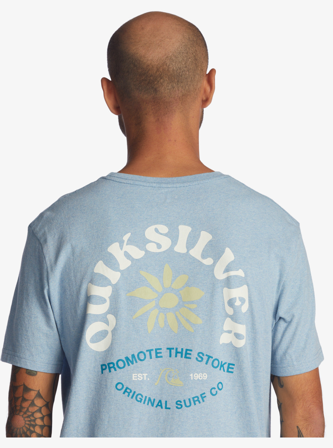 Quiksilver Simple Script T-shirt Promote Tees Stoke - the