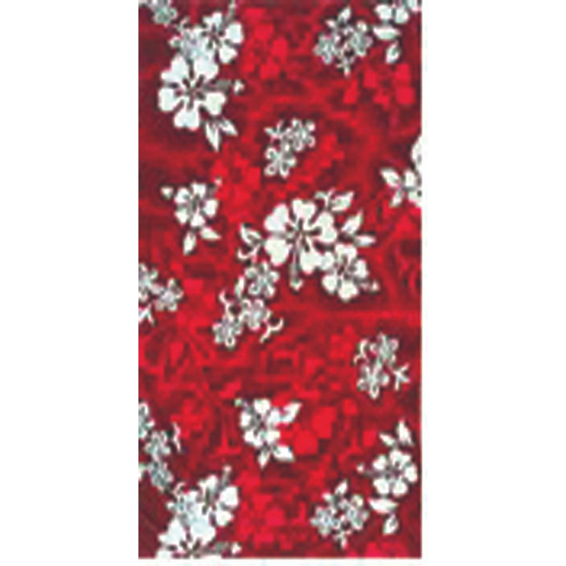 Sola Red/Blue/Navy Hibiscus Beach Towel 30 x 60 inch
