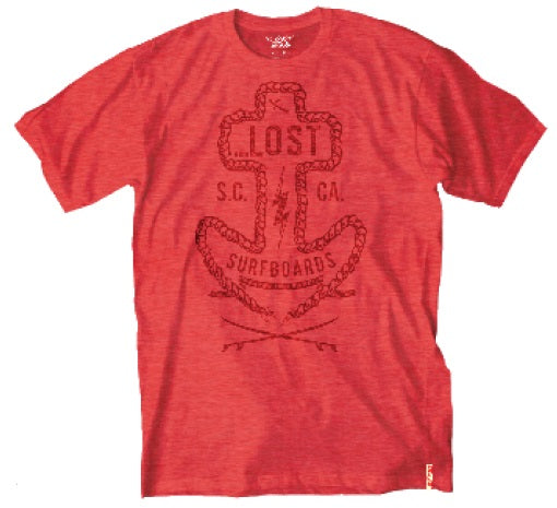 Lost Roped Tee Red Heather T-shirt