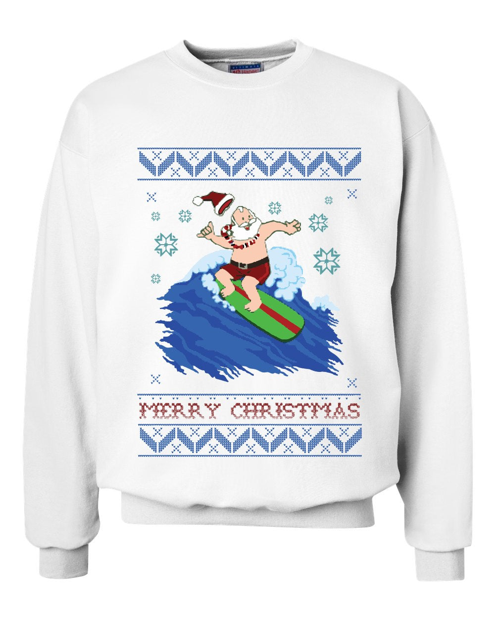 BORD Apparel Surfing Ugly Christmas Sweatshirt