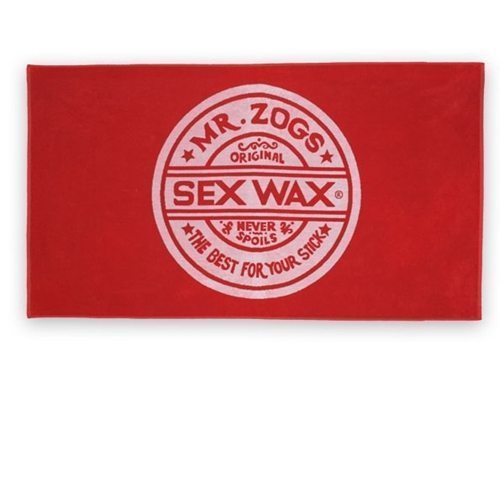 Sex Wax Mr. Zogs Red Beach Towel 38x70 inches