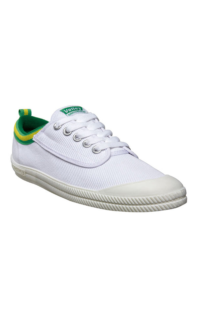 International White Green Gold Shoes
