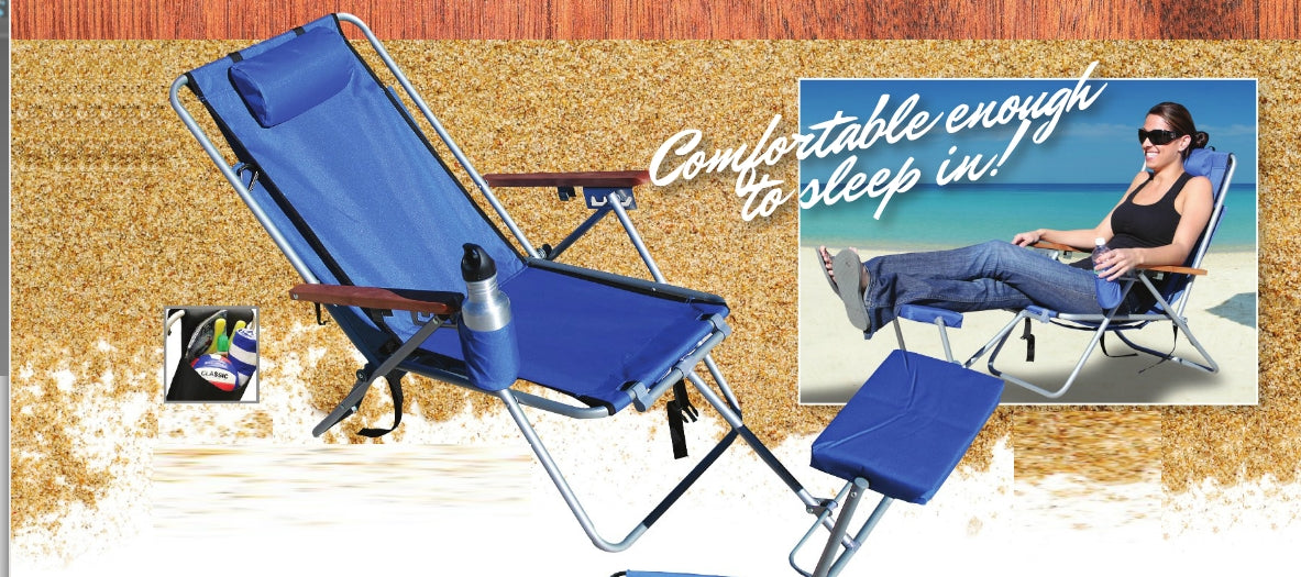 Wet Wearever Beach Chair Highback Lounger